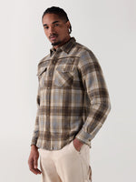 TRUE RELIGION Men Brown Checks Regular Fit Shirt
