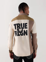 TRUE RELIGION Men Multi Color Blocked Regular Fit Shirt