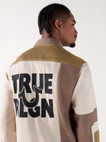 TRUE RELIGION Men Multi Color Blocked Regular Fit Shirt