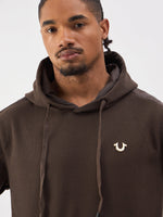 TRUE RELIGION Men Brown Regular Fit Hooded Sweatshirt