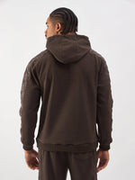 TRUE RELIGION Men Brown Regular Fit Hooded Sweatshirt