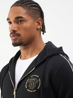 TRUE RELIGION Men Black Hooded Sweatshirt
