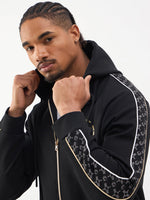 TRUE RELIGION Men Black Hooded Sweatshirt