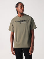 True Religion Men Green Solid Round Neck Tshirt