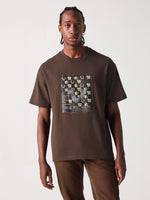 True Religion Men Brown Graphic Round Neck Tshirt