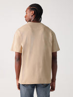 True Religion Men Beige Graphic Round Neck Tshirt