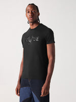 True Religion Men Black Solid Round Neck Tshirt
