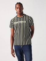 True Religion Men Multi Striped Round Neck Tshirt