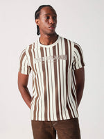 True Religion Men Multi Striped Round Neck Tshirt