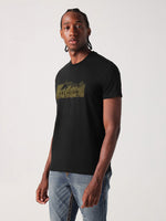 True Religion Men Black Solid Round Neck Tshirt