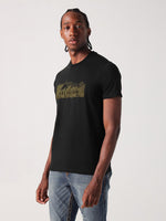 True Religion Men Black Solid Round Neck Tshirt