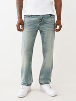 TRUE RELIGION Men Blue Ricky Rope Stitch Straight Fit Jeans
