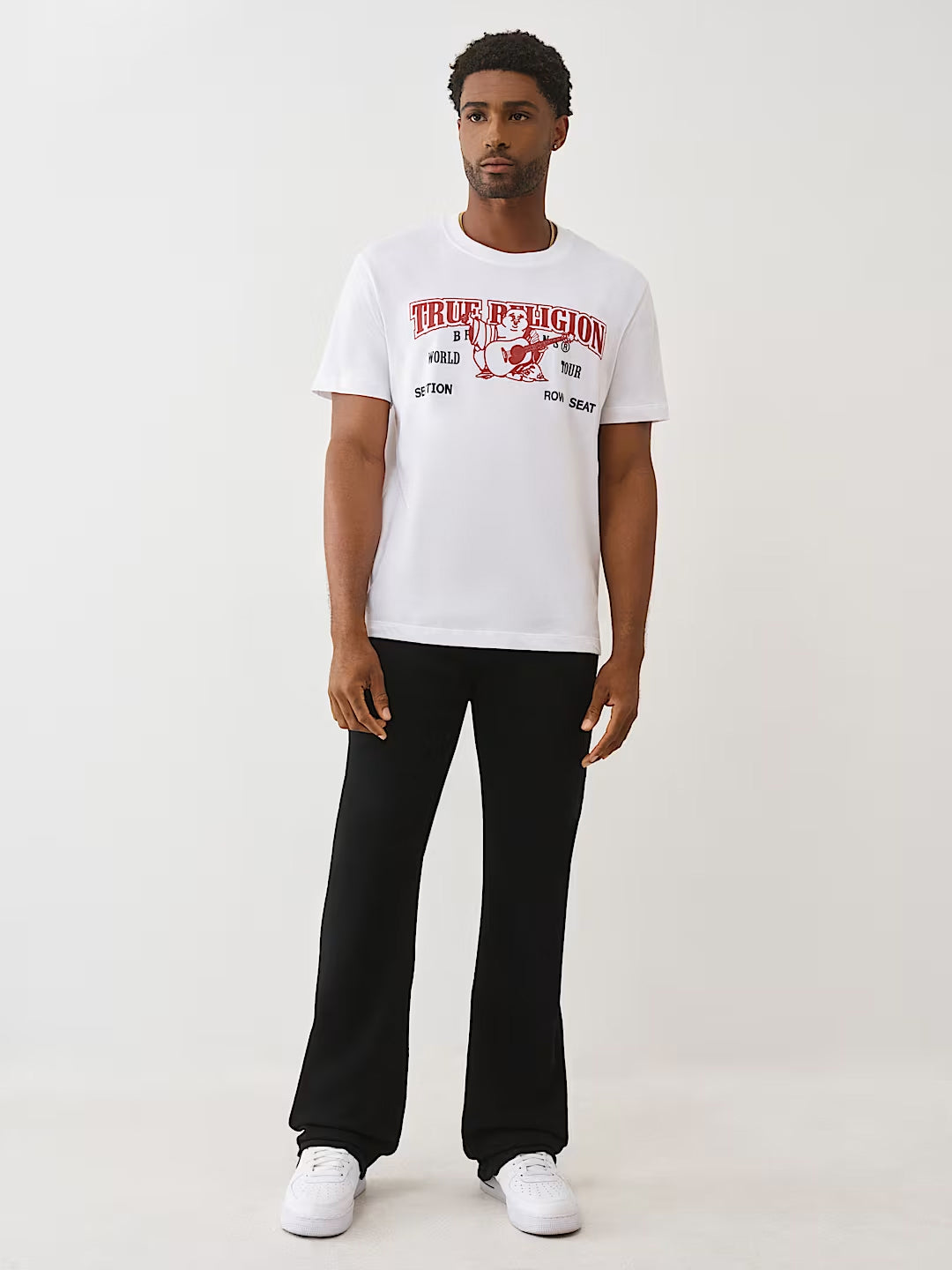 TRUE RELIGION Men Black Flap Billy SN Jeans