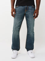 TRUE RELIGION Men Blue Ricky Super T Straight Fit Jeans