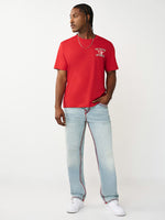 TRUE RELIGION Men Blue Bobby Super T Relaxed Fit Jeans