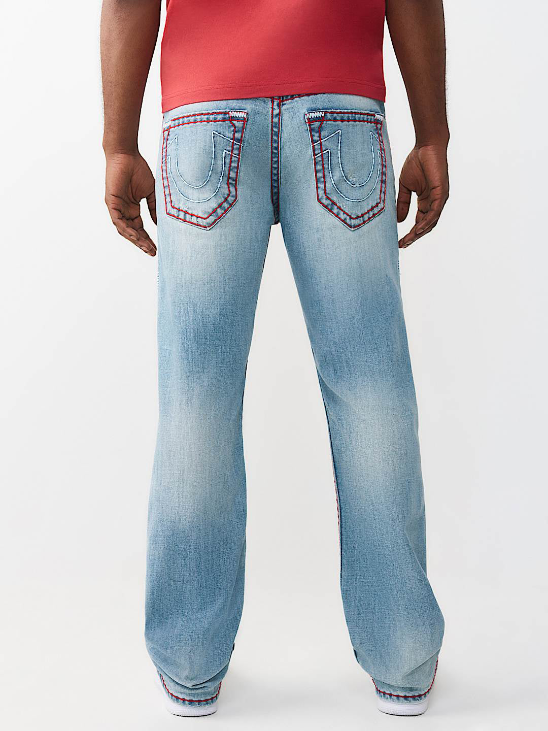 True Religion Blue Stretchable Billy Super T Solid Men Jeans