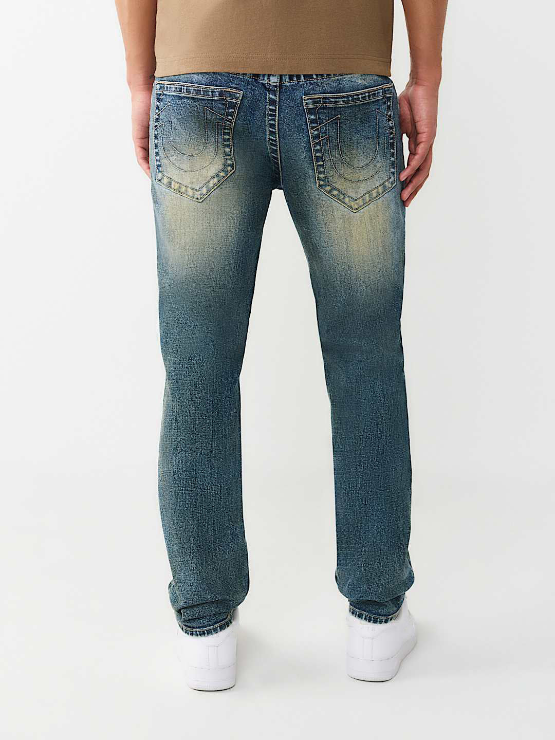 True Religion Men Blue Rocco SN Skinny Fit Jeans