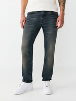 True Religion Men Blue Solid Skinny Fit SN Rocco Jeans