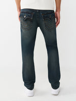 True Religion Men Blue Solid Skinny Fit SN Rocco Jeans