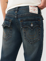 True Religion Men Blue Solid Skinny Fit SN Rocco Jeans