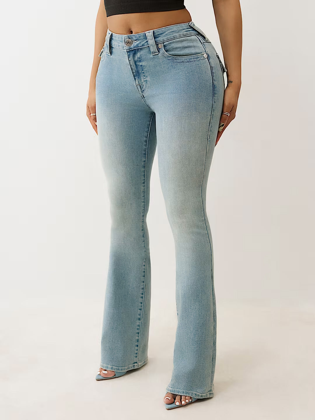 TRUE RELIGION Women Light Blue Joey SN Jeans