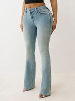 TRUE RELIGION Women Light Blue Joey SN Jeans