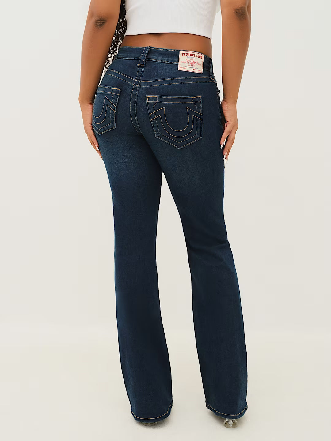 TRUE RELIGION Women Becca Navy SN Fit Jeans