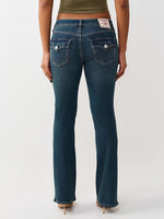 True Religion Women Blue Solid Bootcut Stretchable SN Becca Jeans