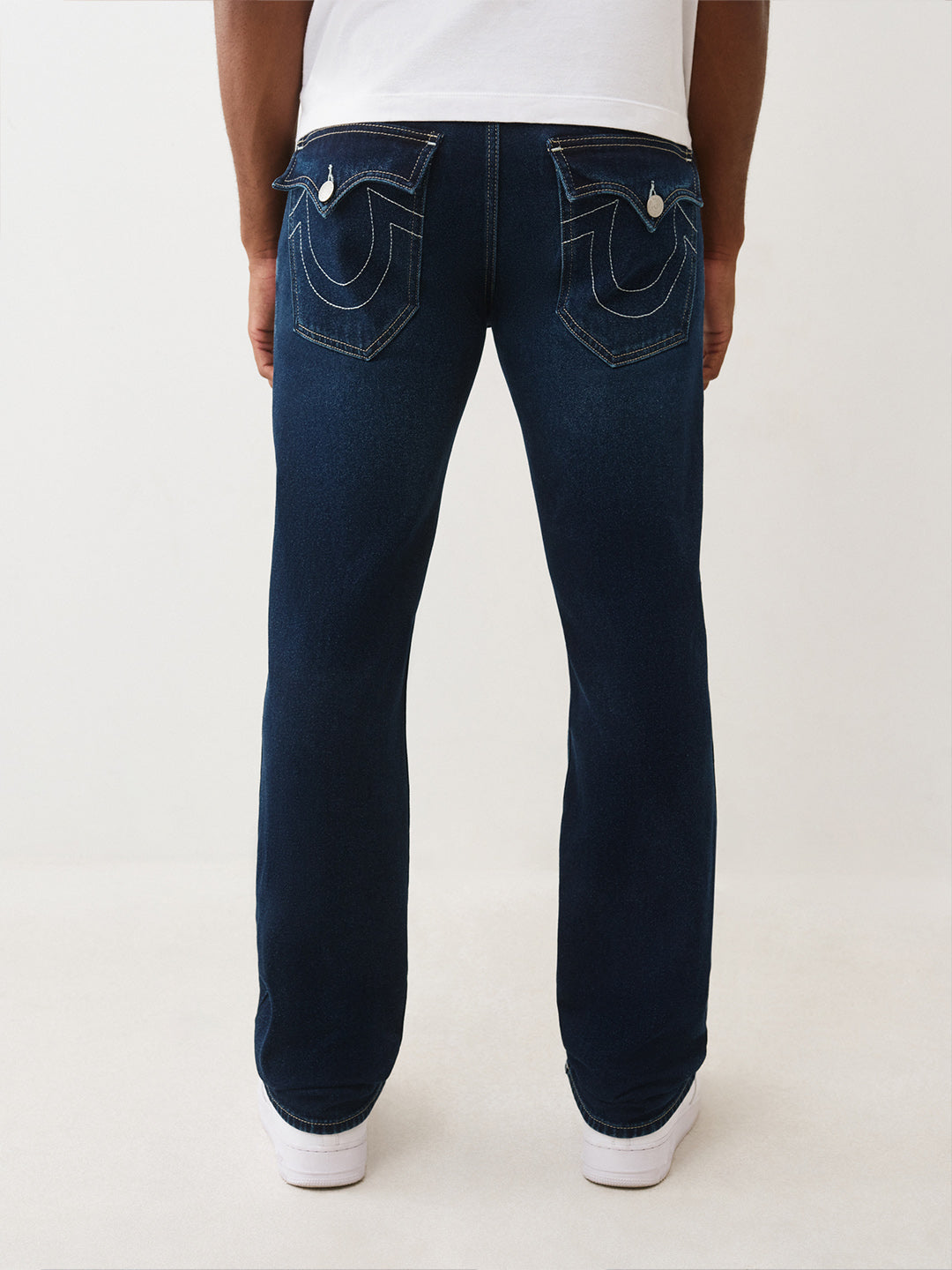 TRUE RELIGION Men Blue RICKY SN Straight Fit Jeans