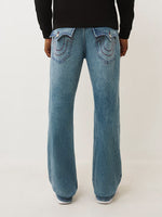 TRUE RELIGION Men Blue Billy SN Straight Fit Jeans