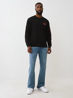 TRUE RELIGION Men Blue Billy SN Straight Fit Jeans