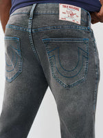 True Religion Grey Solid Slim Fit Stretchable SN Geno Jeans