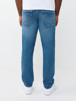 True Religion Men Blue Solid Slim Fit Stretchable Big T Geno Jeans