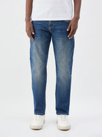 True Religion Men Blue Solid Slim Fit Big T Geno Jeans