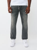 True Religion Men Grey Solid Slim Fit Stretchable Big T Geno Jeans