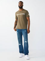 True Religion Blue Solid Straight Fit Stretchable SN Ricky Jeans
