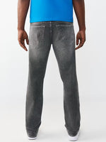 True Religion Grey Solid Straight Fit Stretchable SN Ricky Jeans