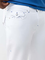 True Religion White Stretchable Ricky SN Solid Men Jeans