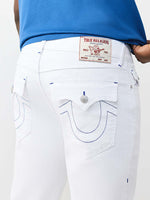 True Religion White Stretchable Ricky SN Solid Men Jeans