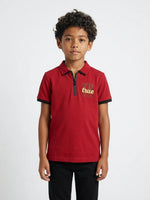 True Religion Red Cotton Boys Polo T shirt