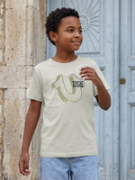 True Religion Boys Beige Solid Regular Fit Pure Cotton T-Shirt