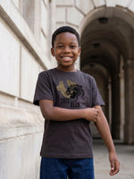 True Religion Boys Grey Solid Regular Fit Pure Cotton T-Shirt