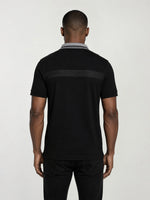 True Religion Men Black Solid Regular Fit Polo T-Shirt