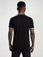 True Religion Men Black Solid Regular Fit Polo T-Shirt