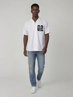True Religion Men White Solid Boxy Fit Pure Cotton Shirt