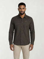 True Religion Men Green Solid Regular Fit Shirt