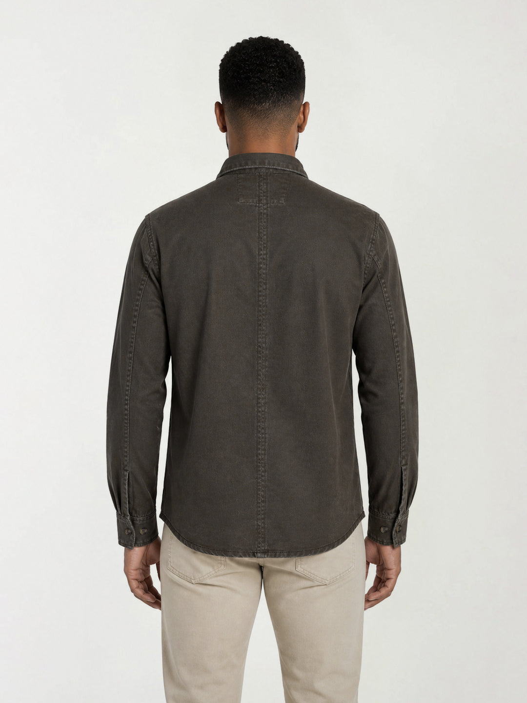 True Religion Men Green Solid Regular Fit Shirt