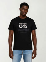 True Religion Men Black Printed Regular Fit T-Shirt