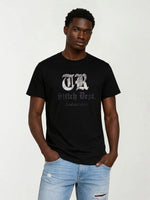 True Religion Men Black Printed Regular Fit T-Shirt