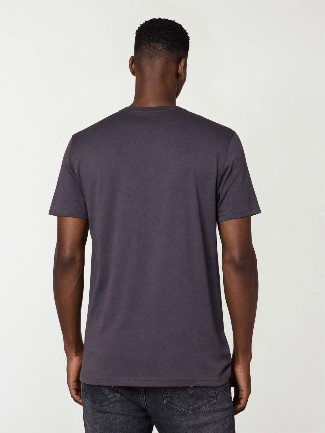 True Religion Men Grey Printed Regular Fit T-Shirt